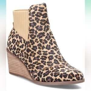 🆕 TOMS Sadie Booties 🐆 Leopard Print | Ankle Boots | Size 11